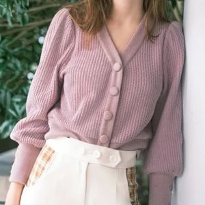Petite Studio Celia Cardigan in Dusty Rose color Size XS